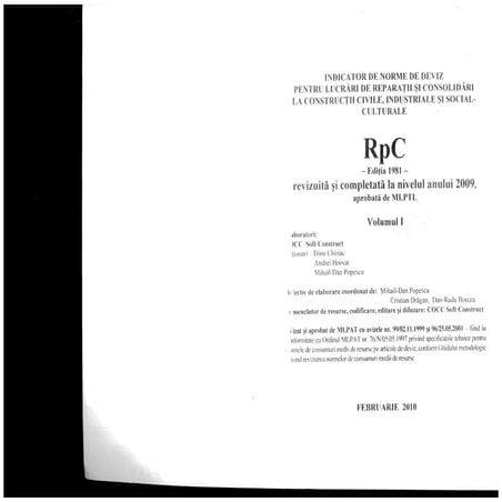 Indicator Norme de Deviz - Technical University "Gh. Asachi" of Iaşi