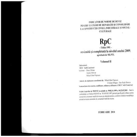 Indicator Norme de Deviz - Technical University "Gh. Asachi" of Iaşi