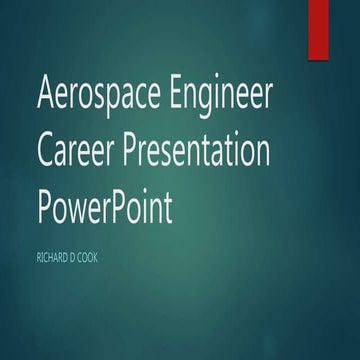 Career Presentation on Aeronautical Engineering