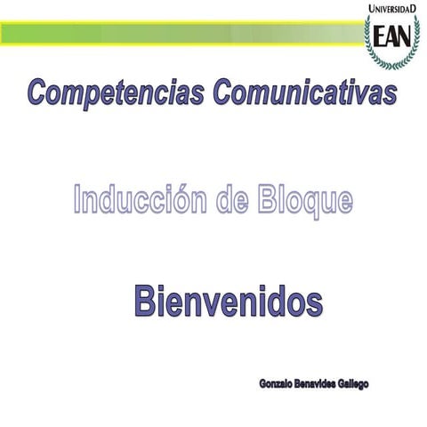 Inducción competencias comunicativas