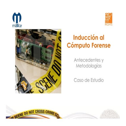 Caso de Estudio sobre gestión de Evidencia Digital. Marco Peres