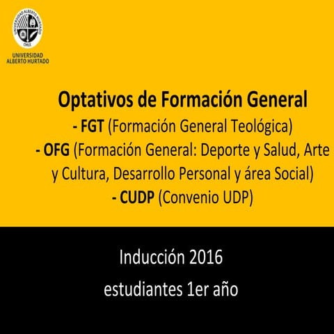 Inducción Cursos Formación Complementaria 2016