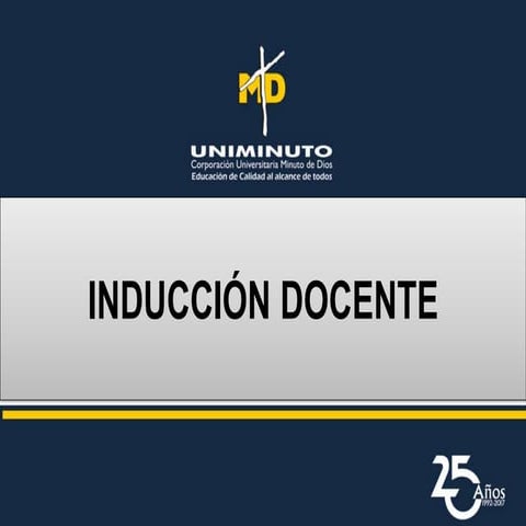 Induccion docentes calidad al usuario 