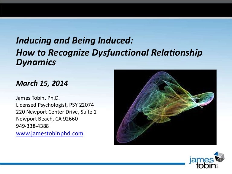 Inducing and Being Induced How to Recognize Dysfunctional Relationsh…