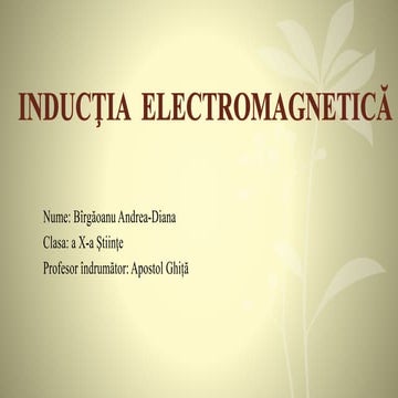 Inducția electromagnetică