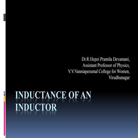 Inductance of an inductor