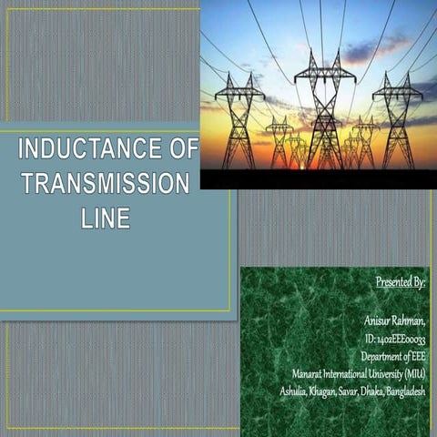 Inductance of transmission line