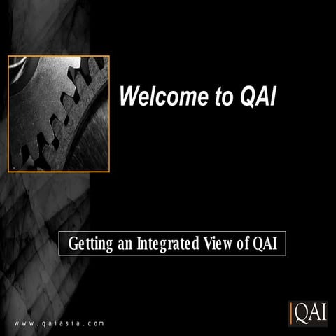  Integrated View Of Qai - Induction ppt