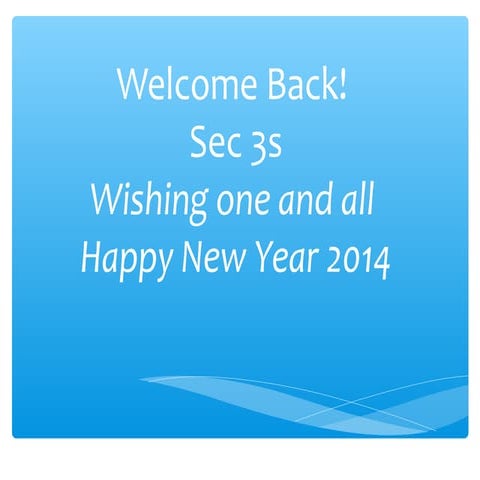 Induction address to sec 3 2014