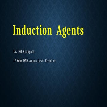 Basic pharmacology of anesthesia drugs | PPTX