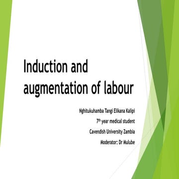 Induction and Augmentaion of labour