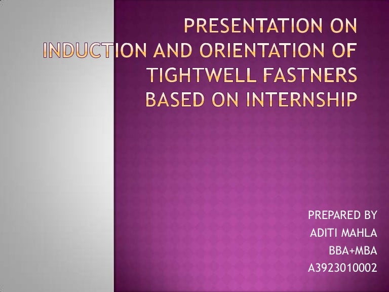 Induction and orientation ppt