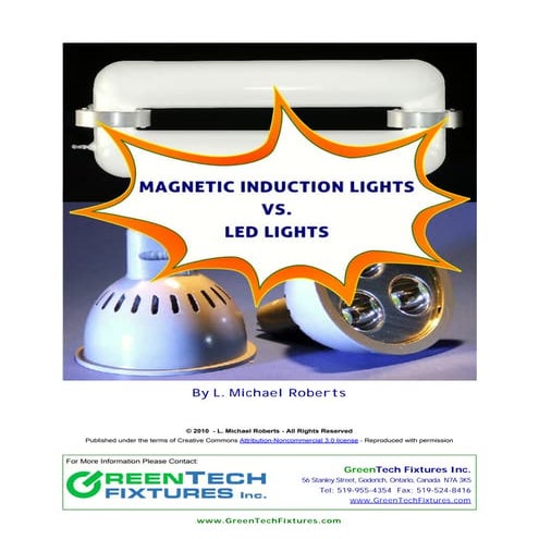 Induction lights vs led lights   green tech fixtures