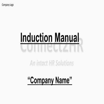 Induction Manual
