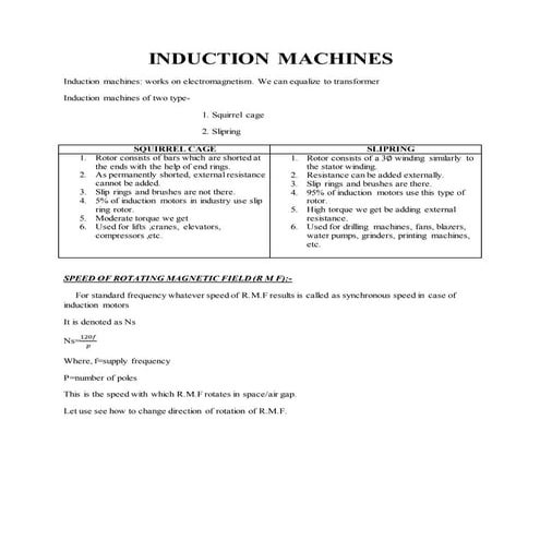 Induction machine