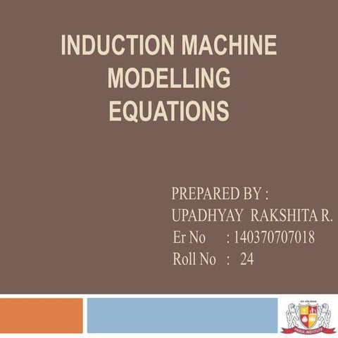 Induction machine modelling 