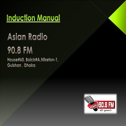 Induction Manual Asian Radio 90.8 fm Created By Ripon