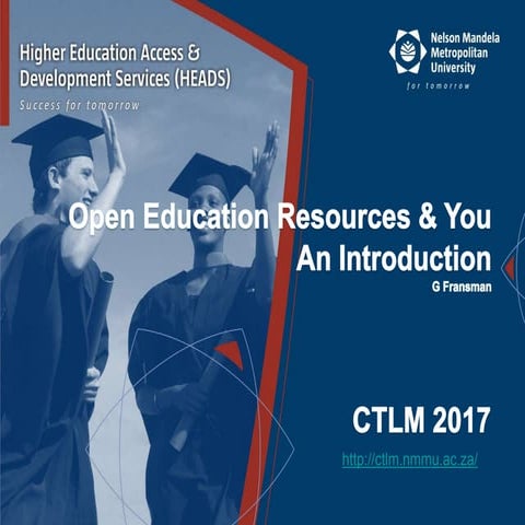 New Lecturer Induction OER introduction 2017