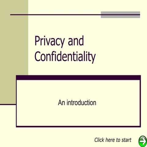 Induction Slideshow  Privacy And Confidentiality
