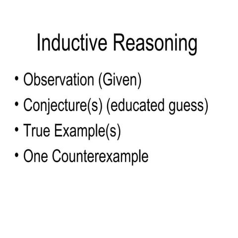 Inductive Reasoning