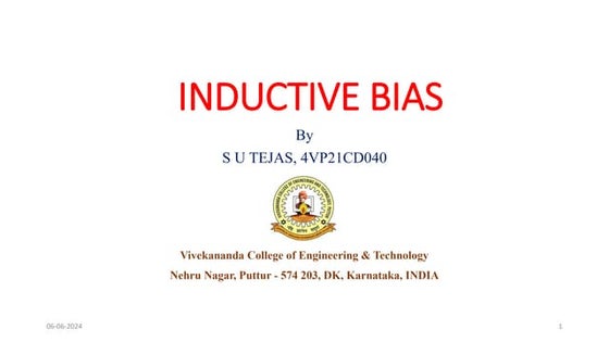 Understanding Inductive Bias in Machine Learning