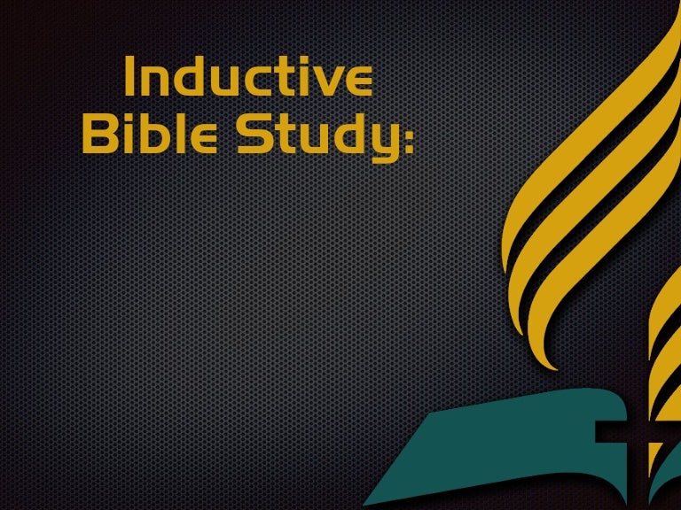 Inductive bible study
