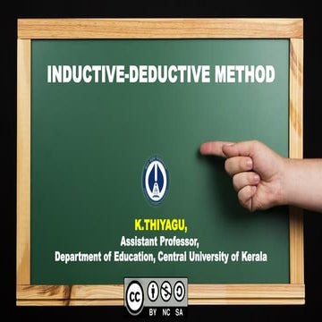 Inductive and deductive approach - Thiyagu