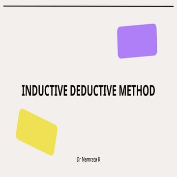 Comprehensive Analysis of Inductive and Deductive Methods in Economics ...