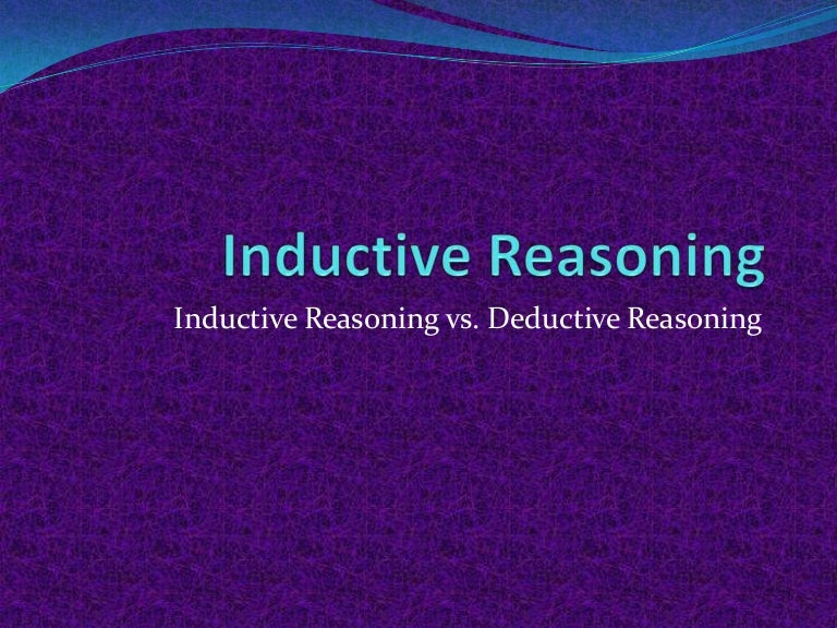 Inductive reasoning