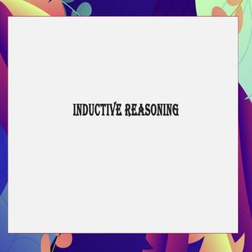 Mathematics chapter 3; Inductive reasoning | PPTX