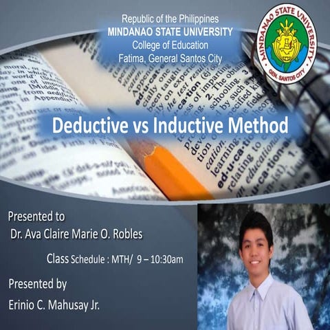 Inductive vs Deductive Method