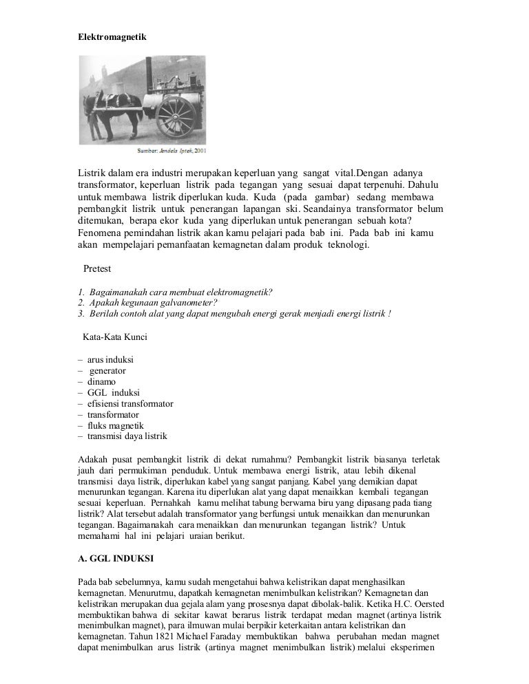 Induksi Elektromagnetik Induksi Diri