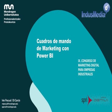 Indusmedia 2019. Paneles de mando. Ines Pascual