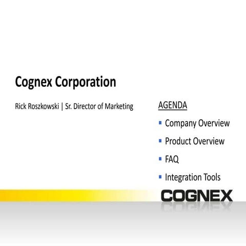 Vision System Integration for InduSoft Web Studio-Cognex Presentation