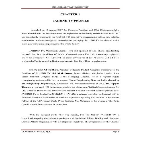 What is In side a Television Broadcasting Station