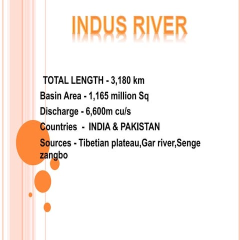 INDUS WATER TREATY.