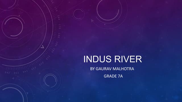 Indus river