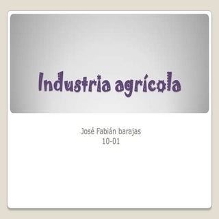 Industria agrícola