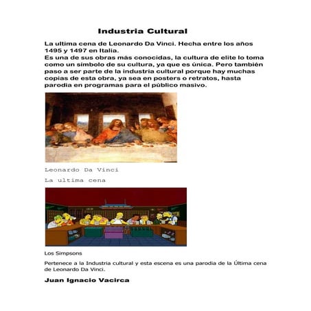 Industria cultural(1)