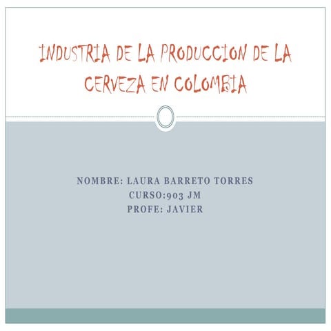 Industria de la produccion de la cerveza en