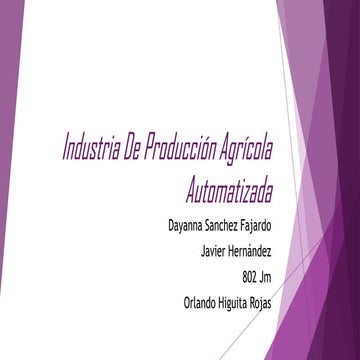 Industria De Produccion Agricola Automatizada 