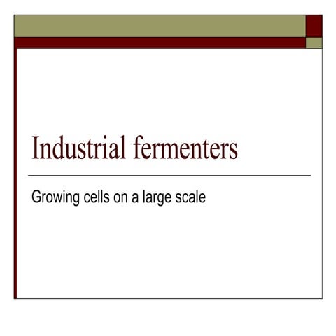 Industrial Fermenters
