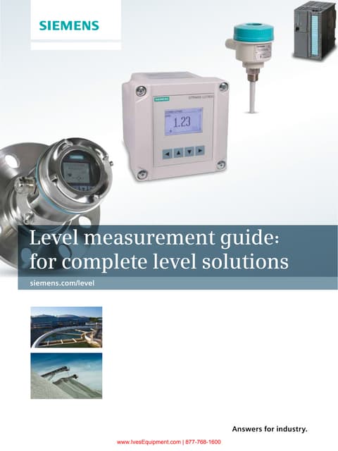 Industrial Level Instrument Selection Guide