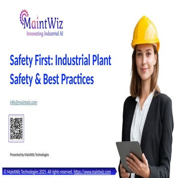 Industrial Plant Safety – Comprehensive Guide for Workplace Safety & Risk Pre...