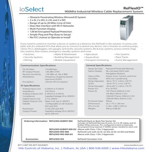 Industrial Wireless Communications - Process Signals