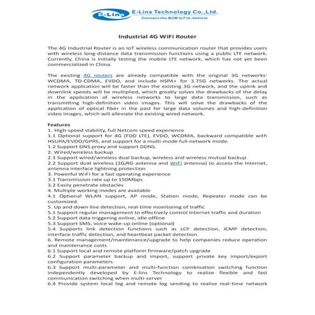 Industrial 4G WiFi Router