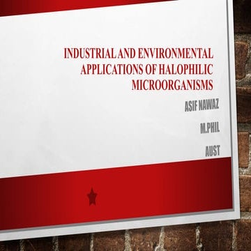 Industrial and environmental applications of halophilic microorganisms