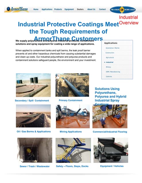 The Power Of Uv Resistant Coatings Armorthane ArmorThane Industrial applications | PDF