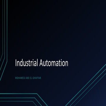 Industrial automation Lec 1