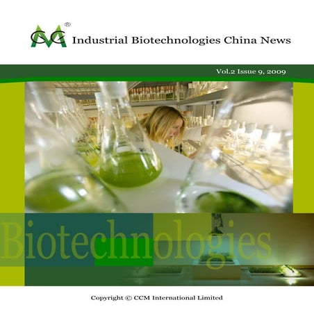 Industrial Biotechnology China News-2010-Sample Issue
